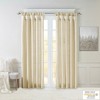 PAGED Faux Silk Blackout Curtains for Bedroom,Window Curtain Panel with Twisted Tab Top,Lined,Curtains for Living Room,Machine Washable - 2 of 4