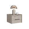 Sapphtopaz Floating Nightstand with Handy Drawer and Surface Modern Night Stand with Wall-Mounted Design Bedroom Decor for Bedroom, Living Room - 3 of 4