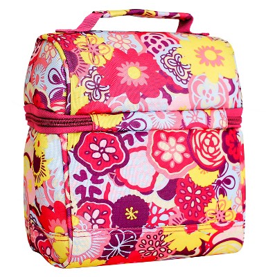 J World Corey Lunch Bag with Front Pocket - Poppy Pansy