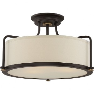 Quoizel Lighting Rigel 3 - Light Semi-Flush Mount in  Western Bronze - 1 of 1