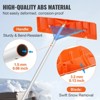 VEVOR Snow Roof Rake, 25" Plastic Blade Snow Removal Tool, 21ft Reach Aluminium Handle, Superior Roof Shovel with Anti-Slip Handle Grip, Silver - 4 of 4