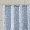 72x72" Blue Floral Shower Curtain, Bathroom Shade Curtain - 2 of 4