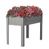 Grungis Planters Bed for Outdoor Plants with Legs,Raised Garden Elevated Wooden Planter Box for Plants Flowers Fruits Vegetable - 2 of 4