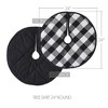 Annie Black Check Tree Skirt 24 VHC Brands - 3 of 3