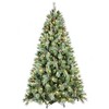 NAYSAYE Christmas Tree Stand 5FT Tree with Pine Cones and Realistic Branches for Holiday Decor, Green, 41"*60"*17.16" - 2 of 4
