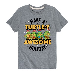 Boys' - Teenage Mutant Ninja Turtles - Turtley Awesome Group Short Sleeve Graphic T-Shirt - 1 of 4
