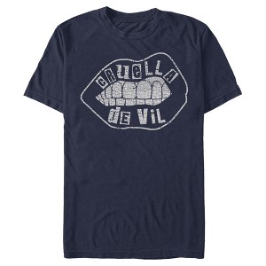 Men's Cruella Distressed Lips Logo T-Shirt - 1 of 4