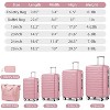 Kumasinova Hardshell ABS Luggage Sets,6 Pcs Spinner Suitcases with Duffel Bags,Expandable Luggage Set with TSA Lock,Scratch-Resistant - 3 of 4