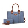 MKF Collection Davina Vegan Leather Women’s Tote Bag with wallet by Mia K - 2 of 4