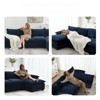 FONTOI Sofas, L-shaped Sofa with Double Seat Cushions, Reversible Sofa Couch with Side Storage Pockets for Living Room Office, Blue, 118"*33"*55" - 3 of 4