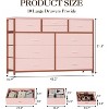 10-Drawer Dresser TV Stand, Small TV Cabinet with Metal Frame, Chest of Drawers for Bedroom Living Room Office - 2 of 4