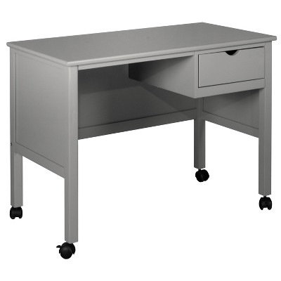 Schoolhouse 4.0 Wood 1 Drawer Desk Gray - Hillsdale Furniture