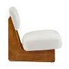 NicBex Modern Lounge Chairs Polyester Upholstery, Wood Base, Minimalist Comfortable Accent Seating for Living Room, Bedroom, Office - 4 of 4