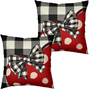 LISM Pillow Covers Cotton Linen Throw Pillow Case Set of 2 - 1 of 4