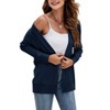 Imily Bela Womens Knit Open Front Long Sleeve Cardigan Sweater with Pockets - 3 of 4