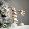 10"H, 12"H and 14"H Sullivans Gold Metal Star Figurine - Set of 3, Christmas Decor, Gold - 3 of 3
