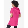 Woman Within Plus Size Short-Sleeve Hoodie - 3 of 4