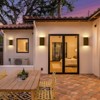 LLHZSY 2-Light Dimmable Outdoor LED Wall Light Fixture Sconce - 10"-3000K/4500K/6000K- Handmade Gold - 4 of 4
