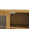 Chery Life 24.8" Vintage Double Glass Door Wall Cabinet with Three Tiers of Storage & Towel Rack - 4 of 4
