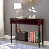 Costway Console Table Drawers Bottom Shelf Accent Sofa Entryway Hall Espresso - 2 of 4
