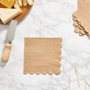 Juvale 100 Pack Brown Paper Napkins with Scalloped Edges - Disposable Cocktail Napkins for Wedding, Birthday Party, 5 In - 4 of 4