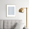 Becky Bailey Shibori Diamonds Metal Framed Art Print - Deny Designs - 2 of 4