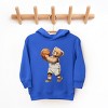 The Juniper Shop Watercolor Basketball Bear Toddler Hoodie - 2 of 4