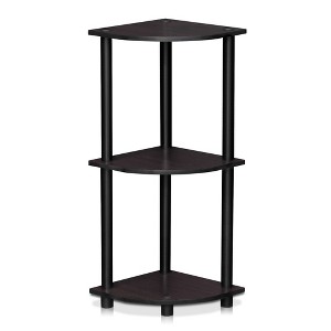 Furinno 3-Tier Corner Display Rack Multipurpose Shelving Unit Industrial Ladder Bookcase - 1 of 4