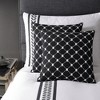 Linen Classique Dotted Windowpane Reversible Decorative Pillow - 3 of 3