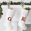 Knit Monogram Christmas Stocking White - Wondershop™ - 2 of 3