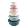COOK WITH COLOR WIDE MIXING BOWLS WITH LIDS 12 PIECE TEAL - 2 of 4