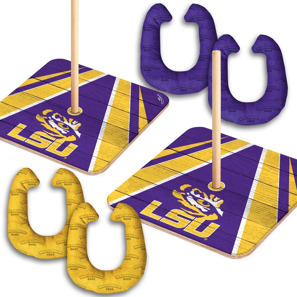 NCAA LSU Tigers Horseshoe Bag Toss Game Set