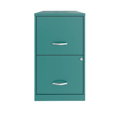 18" 2-Drawer Vertical File Cabinet Teal - Space Solutions