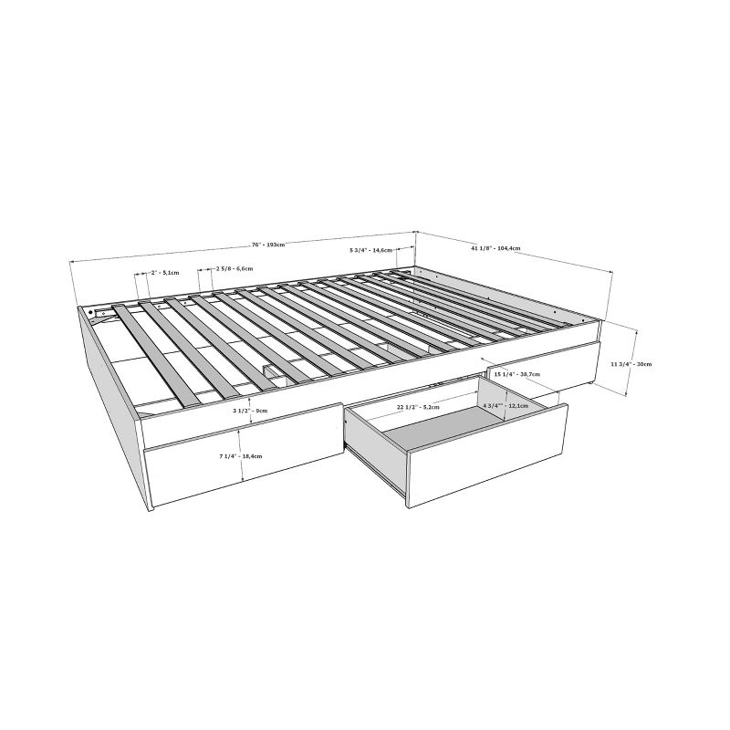 Storage Platform Bed - Nexera, 5 of 11