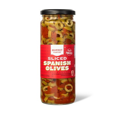 Sliced Spanish Salad Olives - 10oz - Market Pantry&#8482;