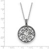 Black Bow Jewelry Rhodium Plated Sterling Silver A Friend for All Seasons Necklace, 18in - 2 of 4