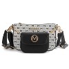 MKF Collection Ciri Crossbody Women's Double Bag Versatile, Monogram Design by Mia K - 2 of 4