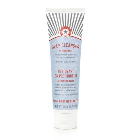 First Aid Beauty Pure Skin Deep Cleanser With Red Clay - 4.7oz