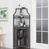 Garvee Wine Cabinet,Gray - 3 of 4