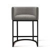 NEWLAYOUT Counter Height Bar Stools Set of 2, 24" Height Barstools for Dining Room, Upholstered Bar Chair for Kitchen Island - 4 of 4