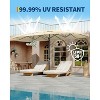 15ft Large Patio Umbrella with Base - Rectangular Patio Umbrella with Crank Handle, UV Protection for Outdoor Market, Backyard, Pool - 4 of 4