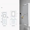 ARTLOGE Smart LED Illuminated Fog-free Rectangle Bathroom Mirror Bluetooth Speaker Digital Display - 3 of 4