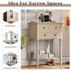 ORRD Small Entryway Table with Storage Drawers and Bottom Shelf for Living Room, Narrow Sofa Console Table for Hallway（Navy） - 3 of 4