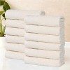 Honeycomb Waffle Border Cotton Medium Weight Towel Set by Blue Nile Mills - 2 of 4