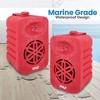 Pyle 4” 2-Way Indoor/Outdoor Speaker System with 1/2” Tweeter - Red (PDWR45RD) - 4 of 4