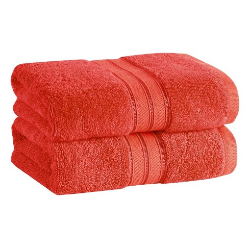 2pk Cotton Rayon From Bamboo Hand Towel Set Coral - Cannon : Target