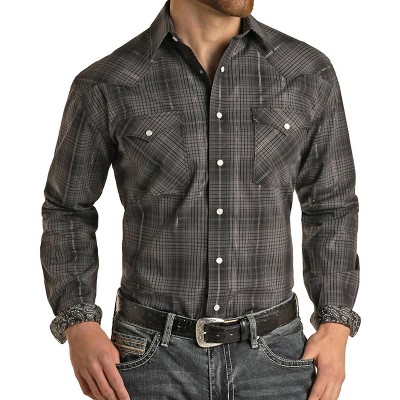 Men's Snap Plaid Shirt - Panhandle