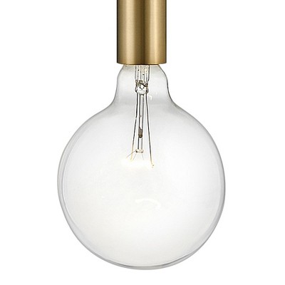 Bobbie Mid-Century Lacquered Brass and Black 1-Light Pendant
