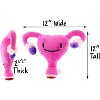 Attatoy Plush Uterus - Ivy The Uterus - Stuffed Toy 12in After Surgery Pal, Hysterectomy, Endometriosis, Fallopian Tubes, Ovaries; Gynecologist Gift - 3 of 4