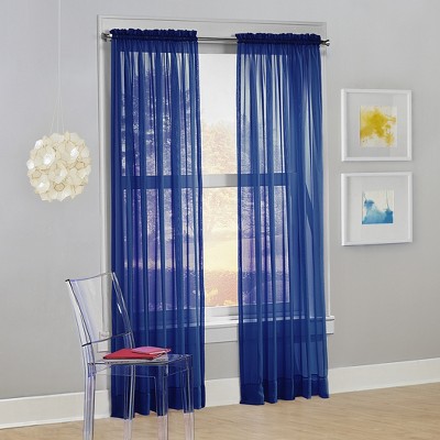 Calypso Voile Rod Pocket Sheer Curtain Panel - No. 918 